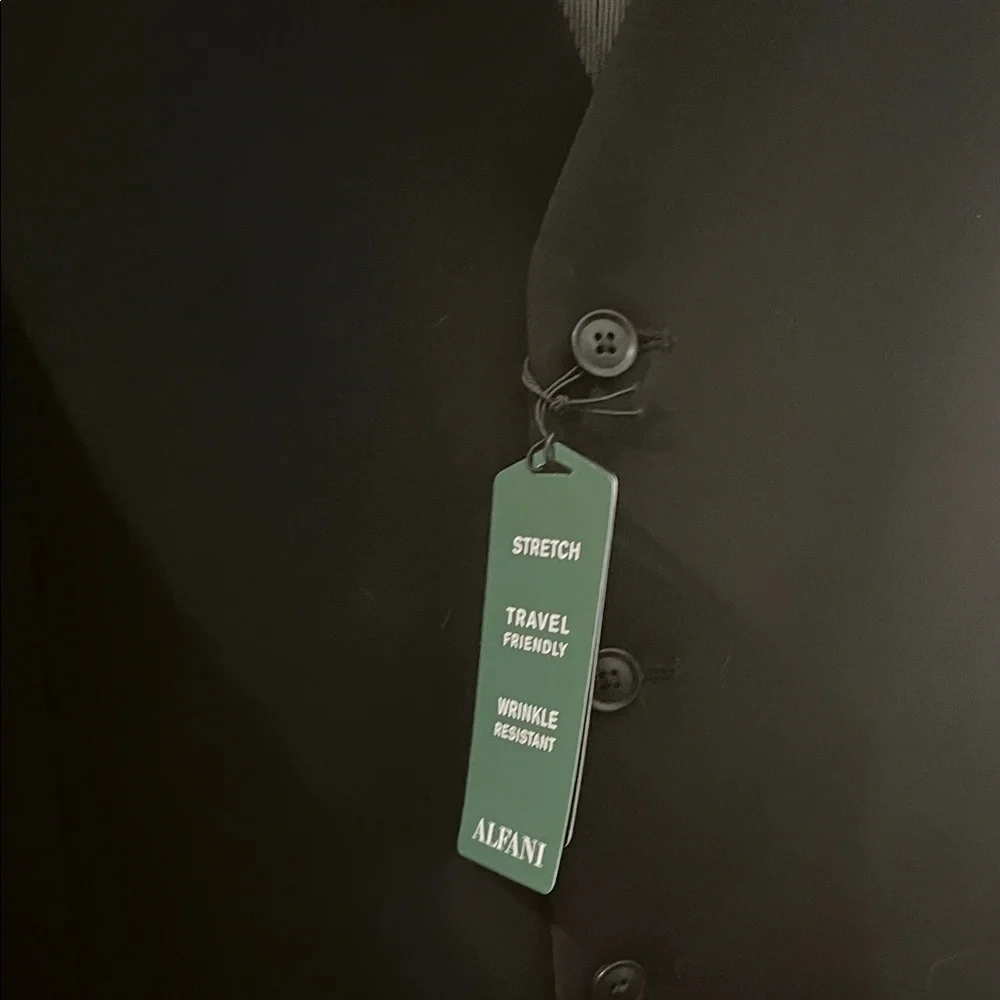 Men's Classic Black Suit Vest - Picture 3 of 4